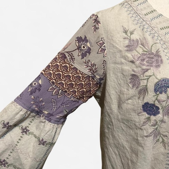 Beautiful patchwork blouse - Picture 4 of 6